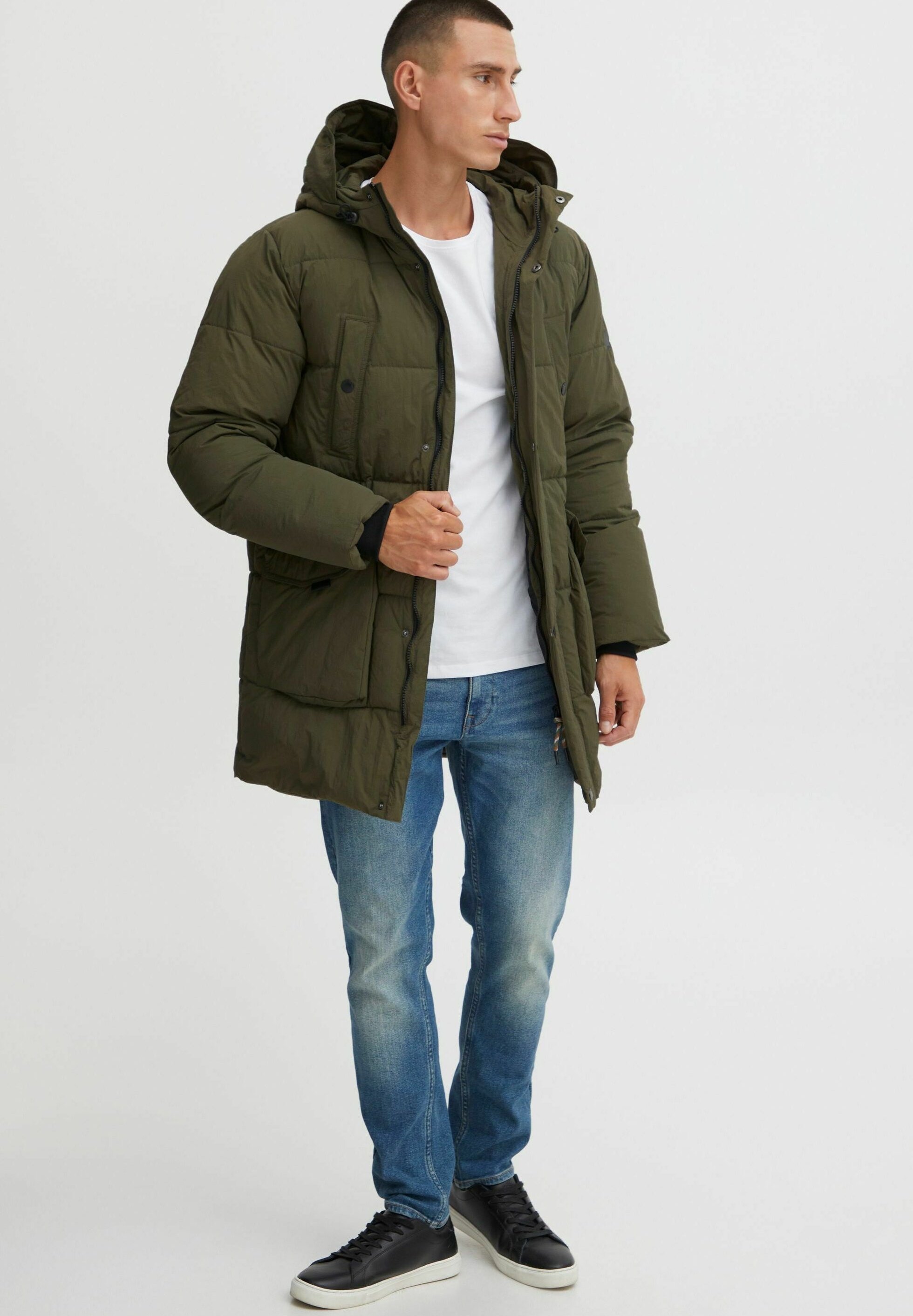 INDICODE JEANS IDZeppal - Zimní kabát - army