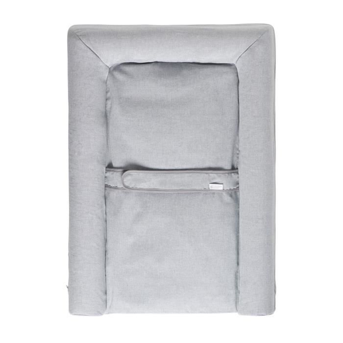 CANDIDE - Cambiador Mat' Confort, con cinturón de soporte, fácil de limpiar, fabricado en Francia, 70x50cm (gris jaspeado)