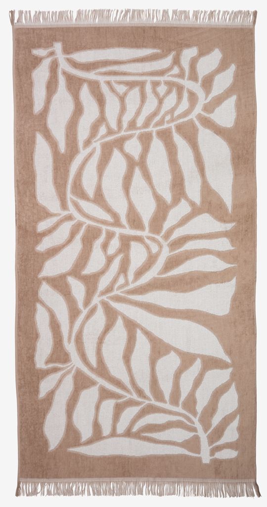 ROSENFORS auksinis paplūdimio rankšluostis 80x160 cm tamsaus smėlio spalvos