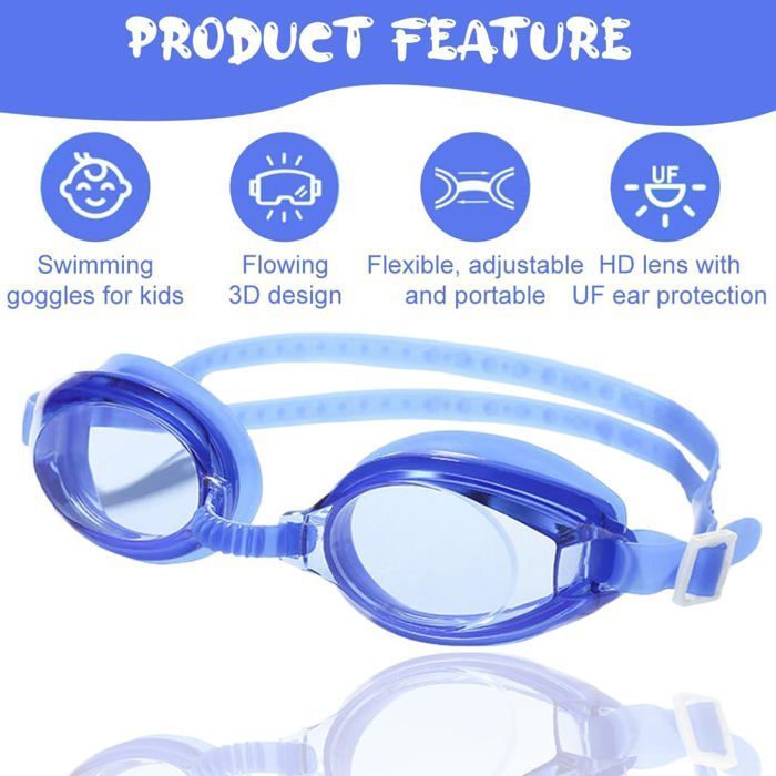 Gafas de natación - HAUTSTORE - Infantiles - Antivaho - Silicona suave - Ergonómicas