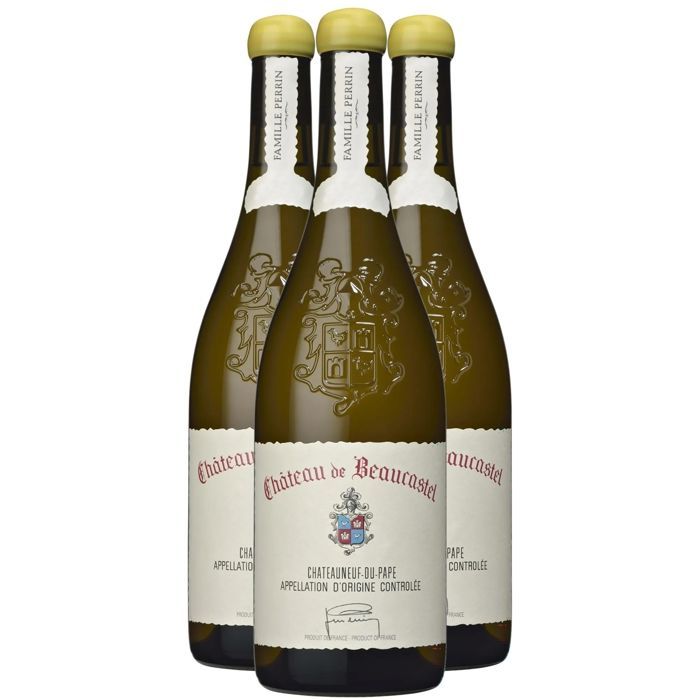 Château de Beaucastel Châteauneuf-du-Pape 2023 - Witte wijn uit de Rhônevallei (3x75cl) Biologisch.
