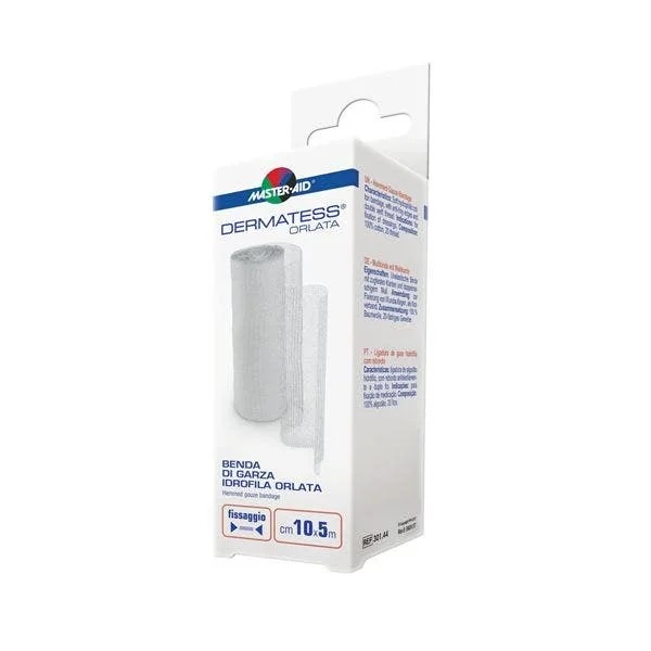 MASTER AID Dermatess selbstverriegelndes, farbiges elastisches Latexpflaster, 1 Rolle Klebeband