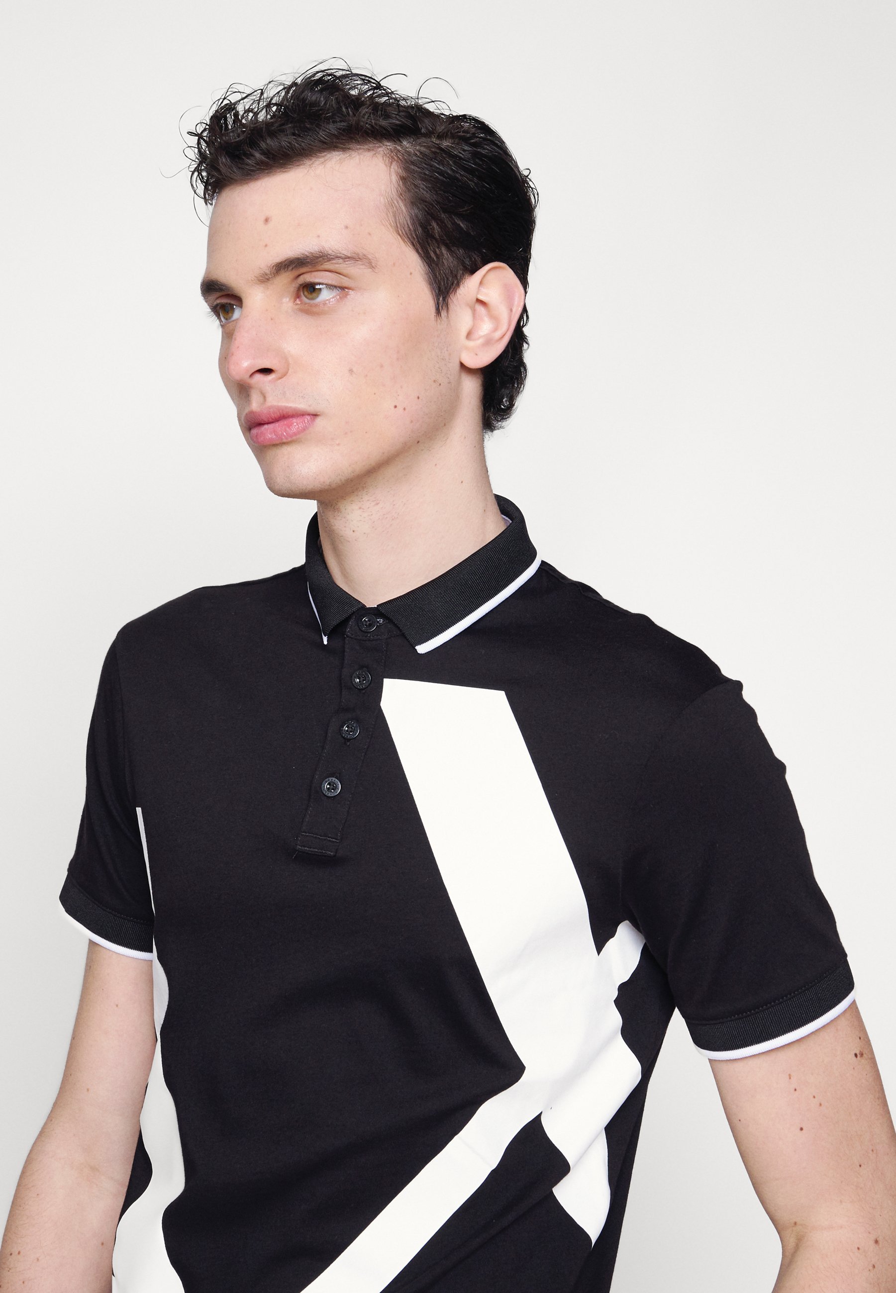 Armani Exchange poloshirt - zwart
