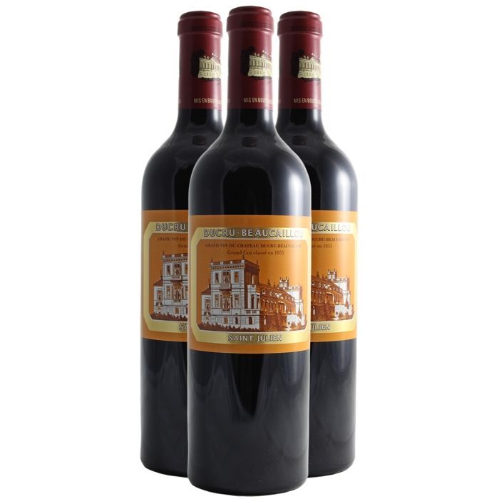 Château Ducru-Beaucaillou Saint-Julien 2ème Grand Cru Classé 2021 - Vin Rouge de Bordeaux (3x75cl)
