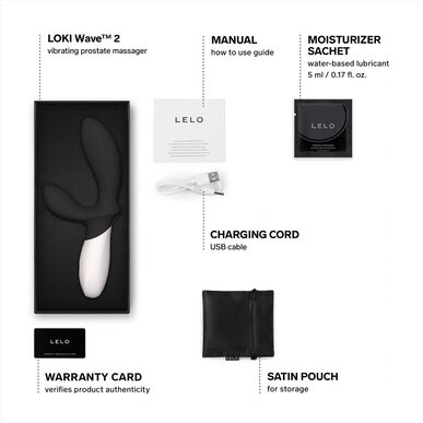 Lelo Loki Wave 2 Black analinis stimuliatorius (1 vnt.)