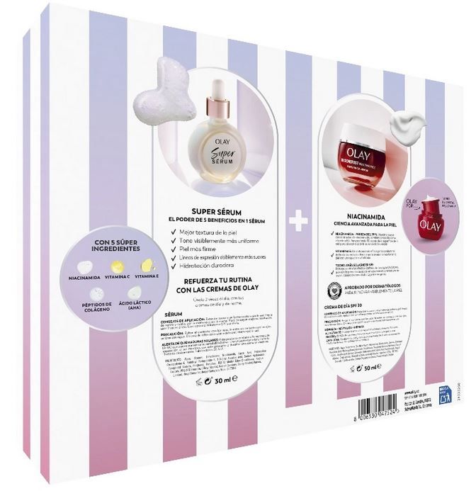 Super Serum & Regenerist niacinamīda SPF30 dienas krēma komplekts Kosmētikas komplekti