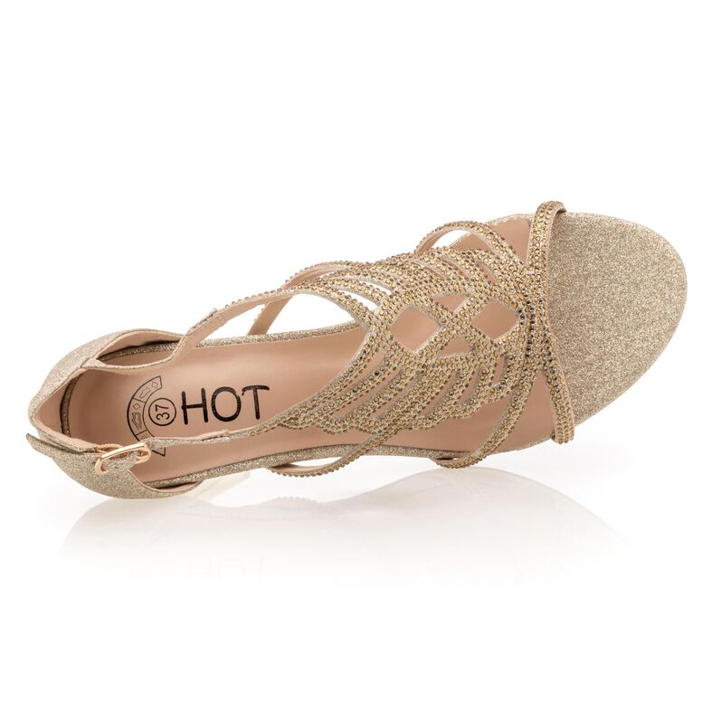Sandalias amarillas para mujer / Zapatos de punta abierta