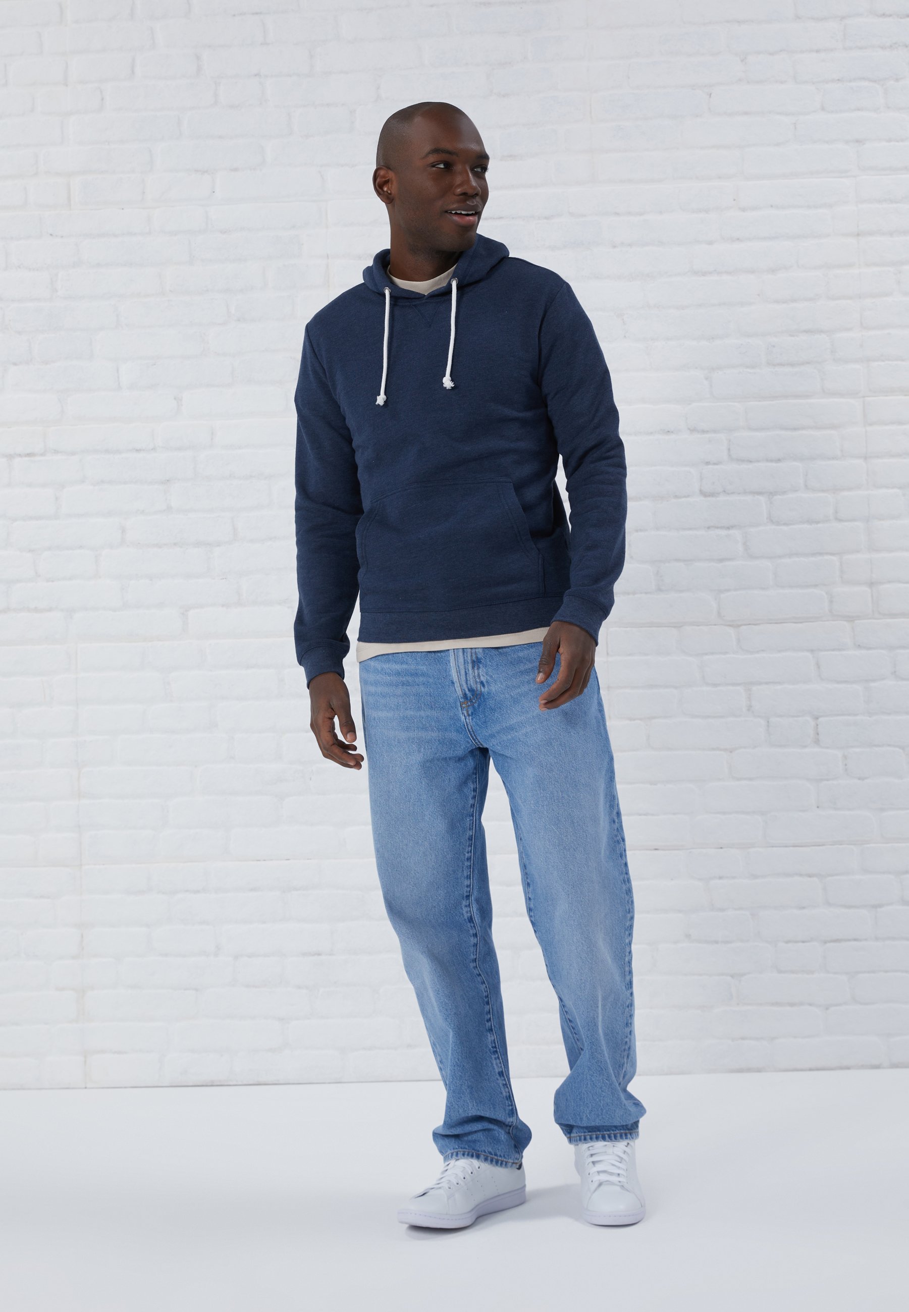 Pier One Hoodie - gemêleerd donkerblauw