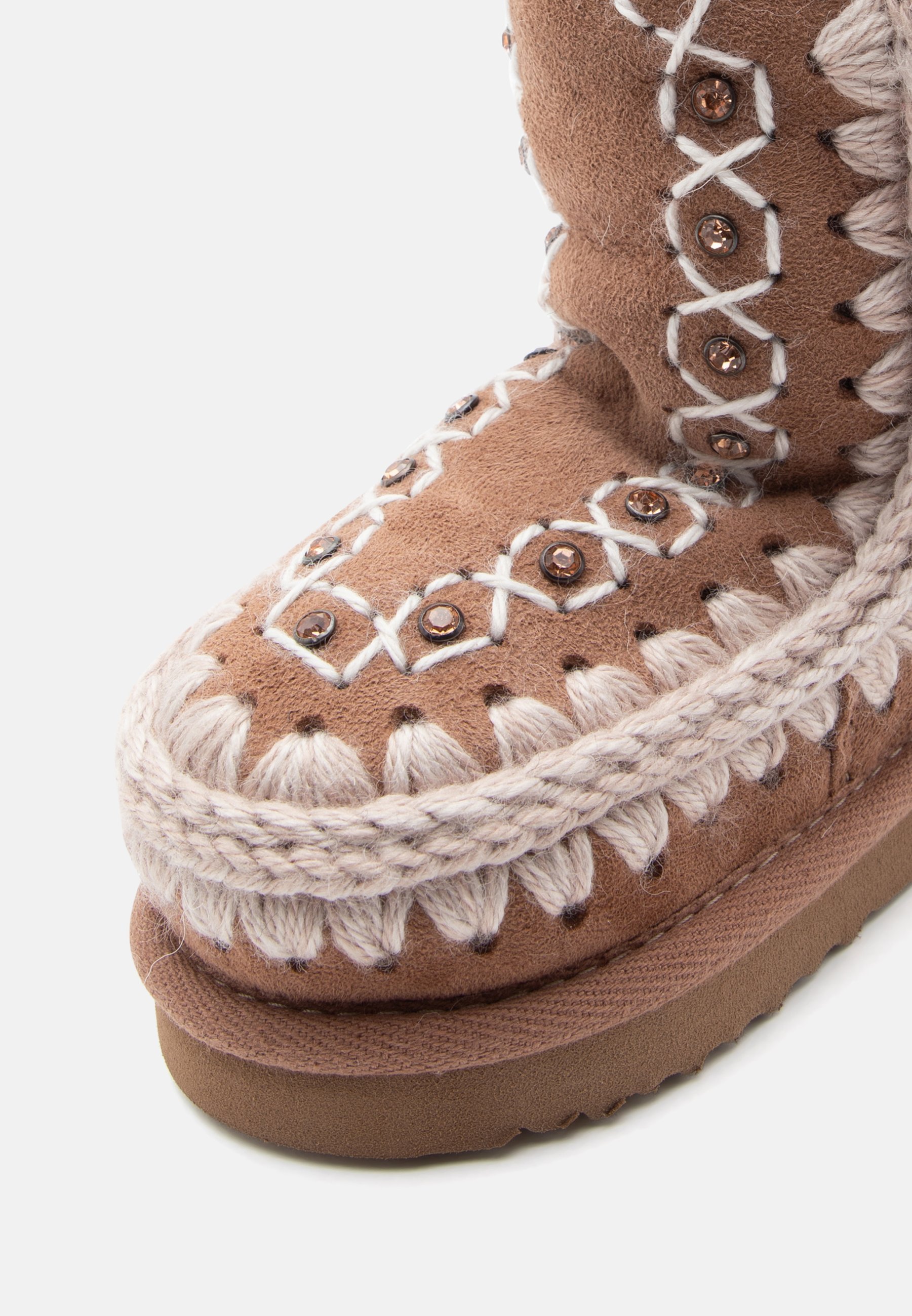 Mou KID - Støvler - rosa/brun