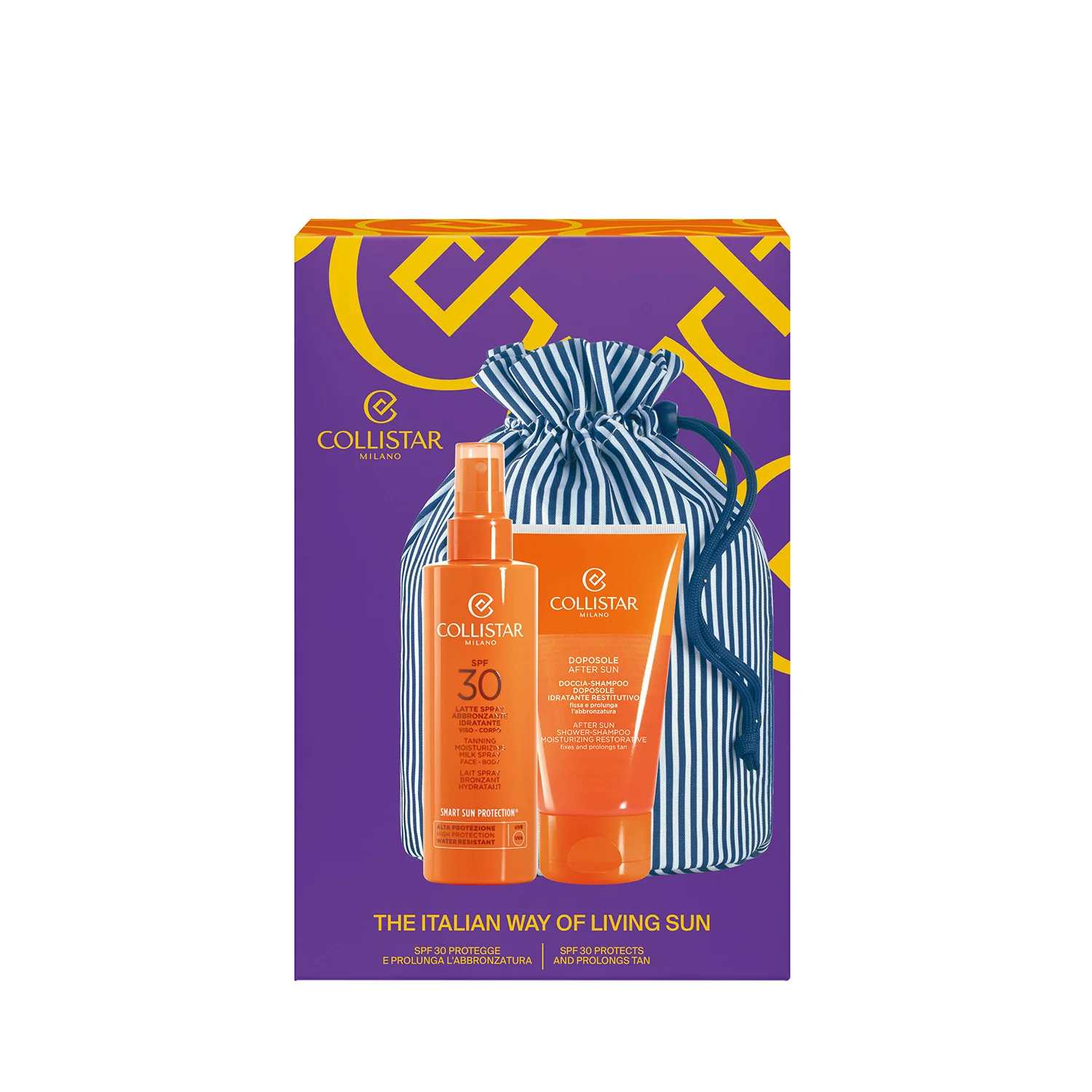 Abbronzatura Cofanetto Latte Spray Abbronzante Idratante SPF30 - Cofanetto Solare, Coffret Solare, Latte solare corpo alta prot., Spray solare corpo alta prot.