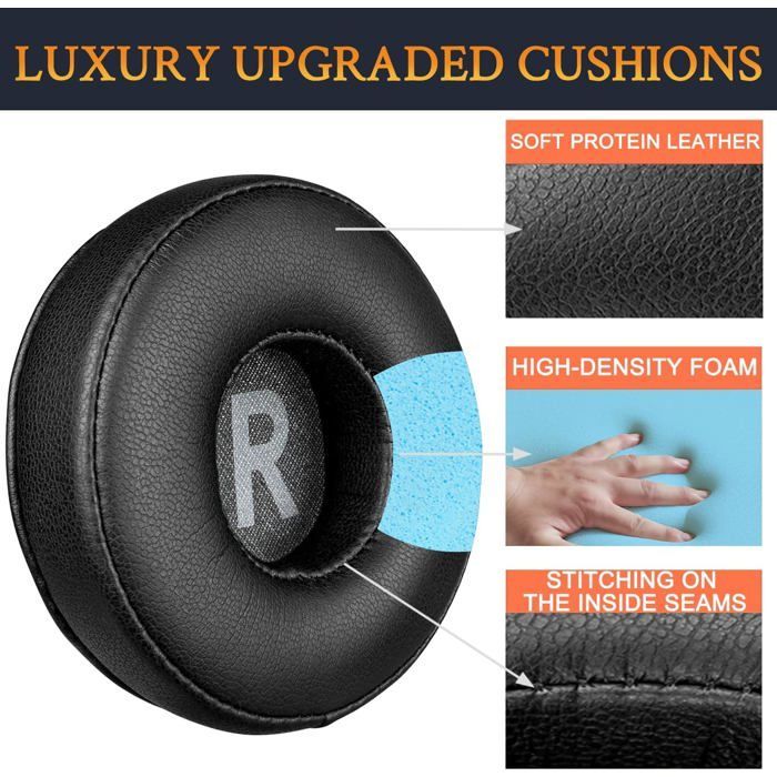 SOULWIT Foam Cushion Headphone Pads for JBL Tune 450BT (T450BT)/Tune 460BT (T460BT)/Tune 500BT (T500BT)/Tune 510BT/Tune 520BT