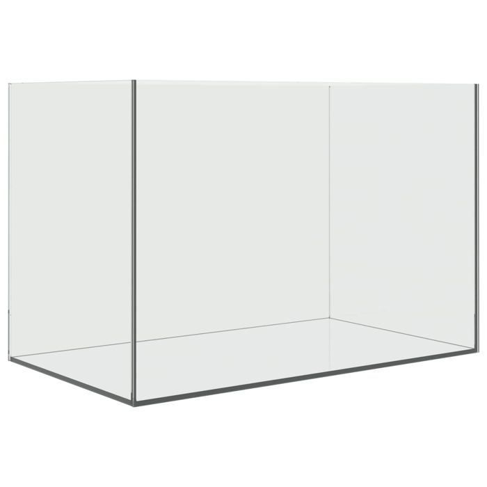Aquarium en verre rectangulaire - vidaXL - 60x35x40 cm - Blanc - Verre robuste - Bords lisses - Sans couture