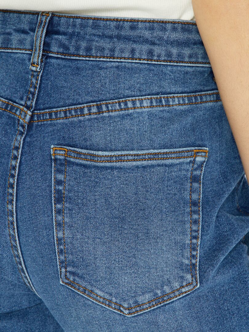 Vaqueros estilo mom de talle muy alto - L28 - AZUL