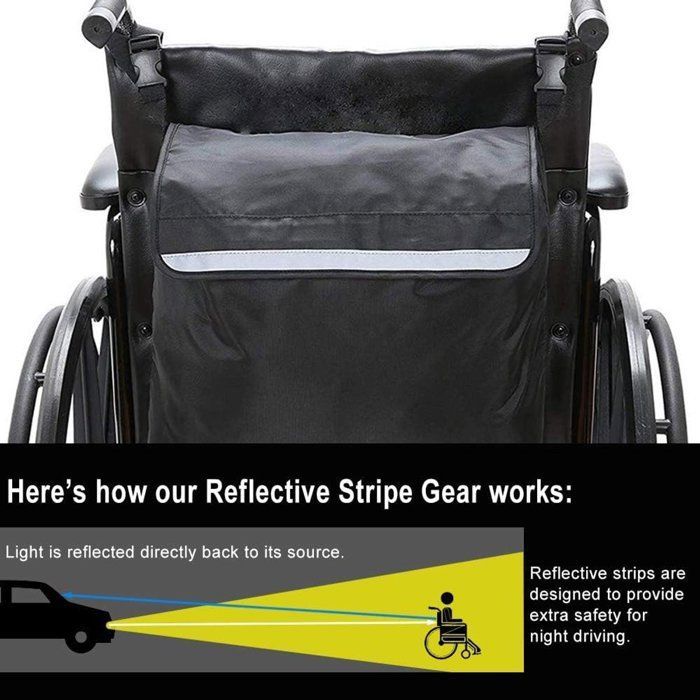 Sac à dos pour fauteuil roulant - Sac multifonctionnel pour fauteuil roulant - Sac pour fauteuil roulant - Sac imperméable pour