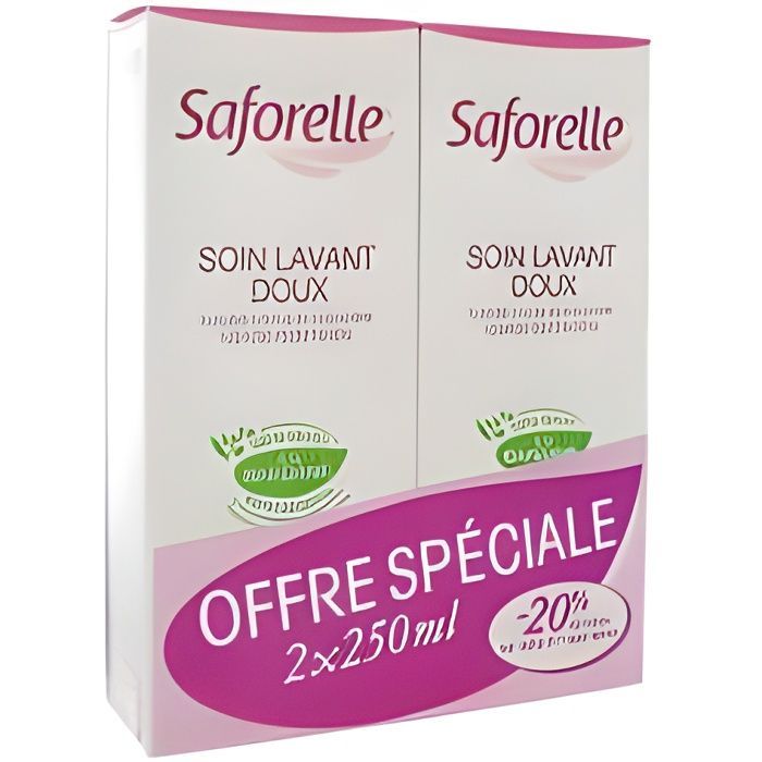 Saforelle Care & Hygiene Gentle Cleansing Wash Pack of 2 x 250ml