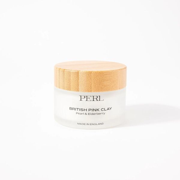 Máscara de Argila Rosa Britânica PERL Cosmetics - Refil em Vidro