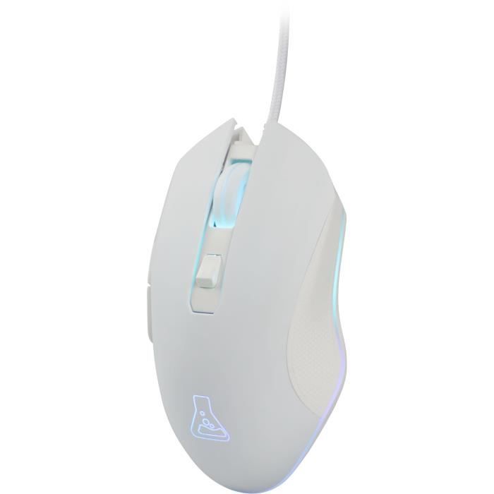 Mouse Gamer com Fio - THE G-LAB - KULT HELIUM - Branco
