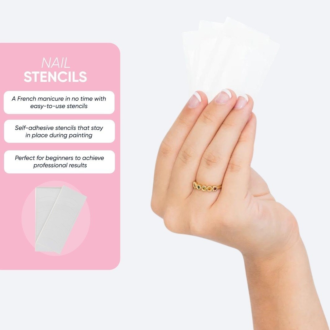 Herome Cosmetics nagu uzlīmes roku kopšanai nagu trafareti - 1 gab.