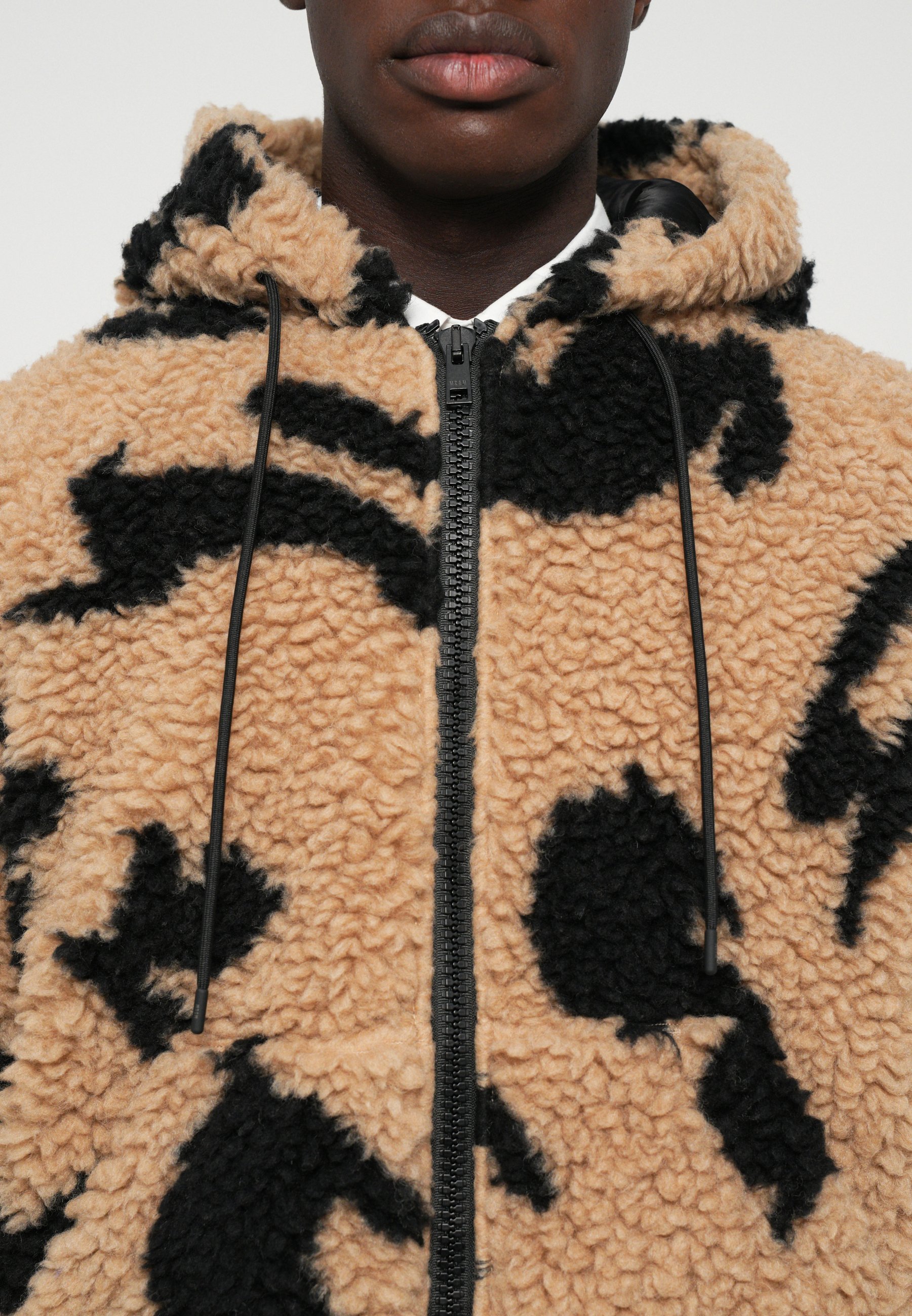 MSGM Genser med glidelås - leire