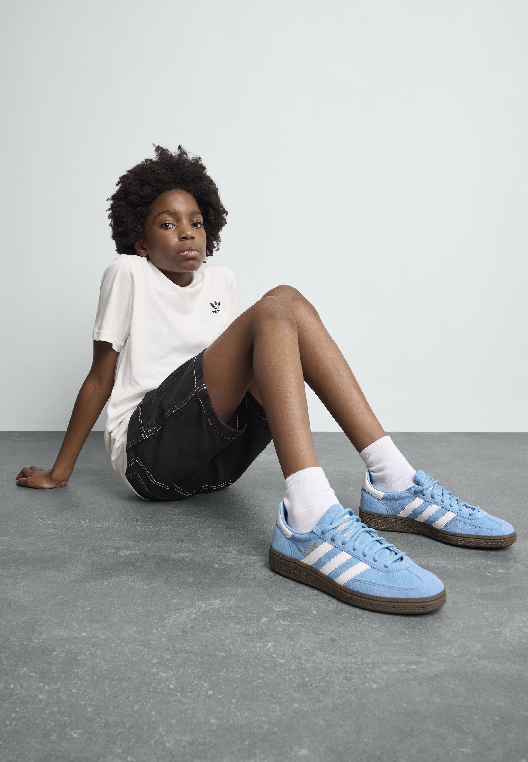 adidas Originals HANDBALL SPEZIAL UNISEX - Sneaker - hellblau, Cloud White, Gummi