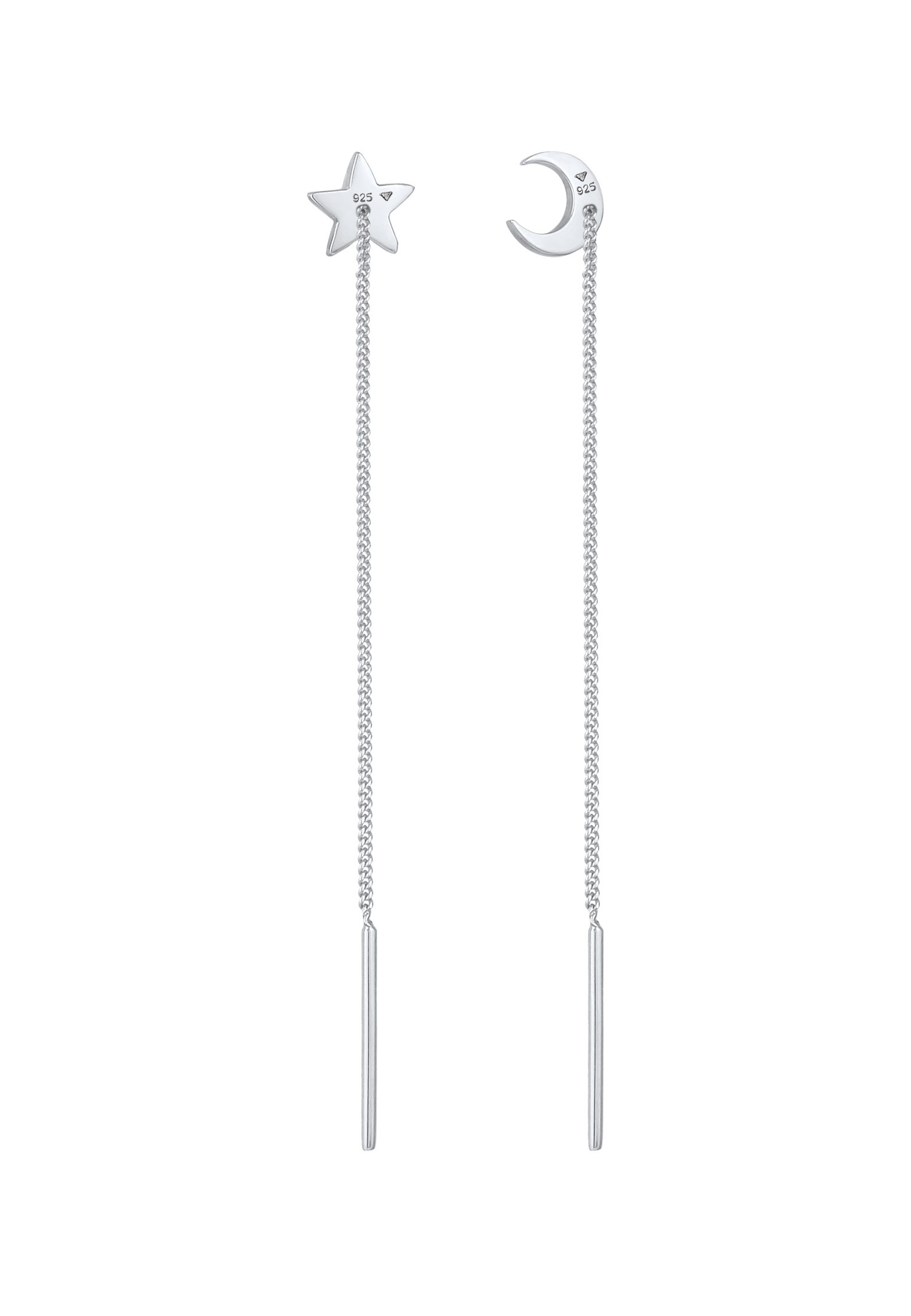 Elli Cintre pour dames - Astro Look de la lune et de l'étoile - Tendance en argent sterling 925