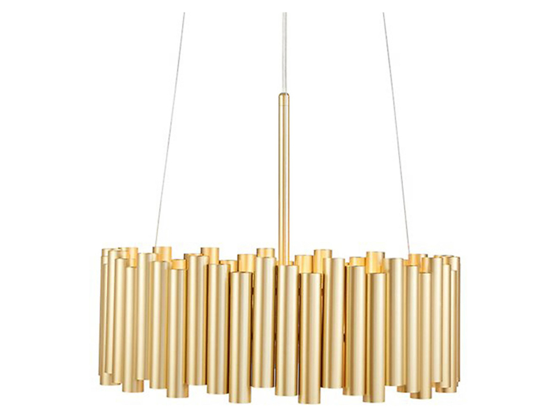 Lampa wisząca Levelpunktowa metalowa złota