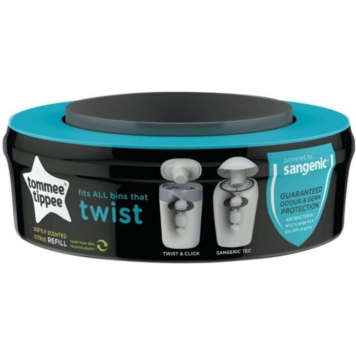 Sangenic Twist Refill - TOMMEE TIPPEE - White - For all bins - Lasts one month