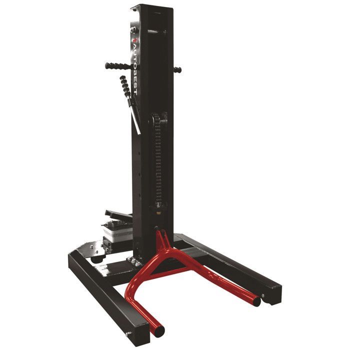 Colonne de levage mobile pneumatique 1,5 t - Ht maxi de levage 75cm - 5 hauteurs de travail sécurisées - 2 roues pivotantes