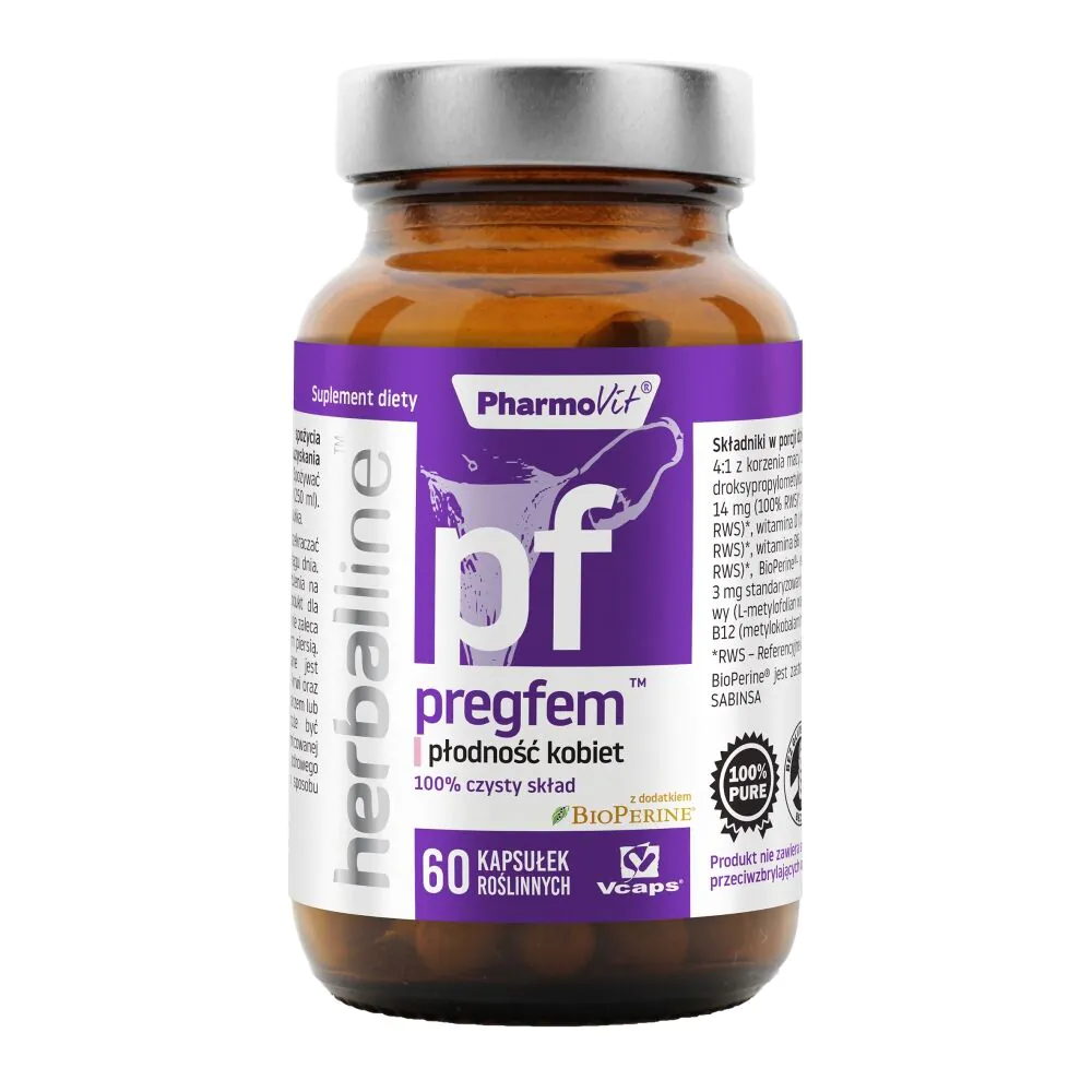 PharmoVit Herballine Pregfem Płodność kobiet kapsułki