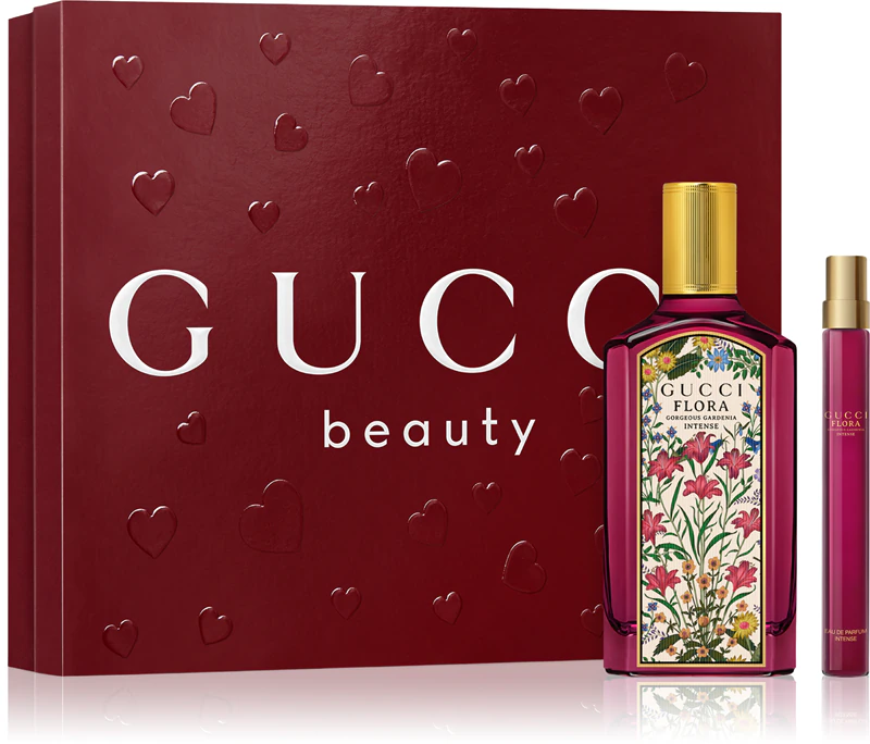 Conjunto de presente Gucci Flora Gorgeous Gardenia Intense para mulheres
