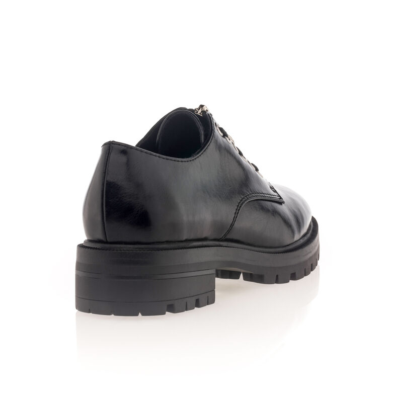 Zapatos de mujer negros con cordones / Zapatos Derby