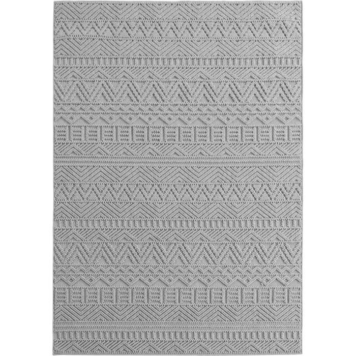 Carpetsale24 Tapis 240x340 cm Gris Design Vintage Bouclé Style Scandinave Moderne Tapis XL pour Salon Salle à Manger Chambre