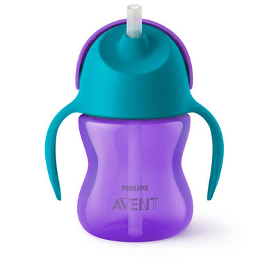 Philips Avent Copo palhinha com pegas roxo/azul      1 un 1 un