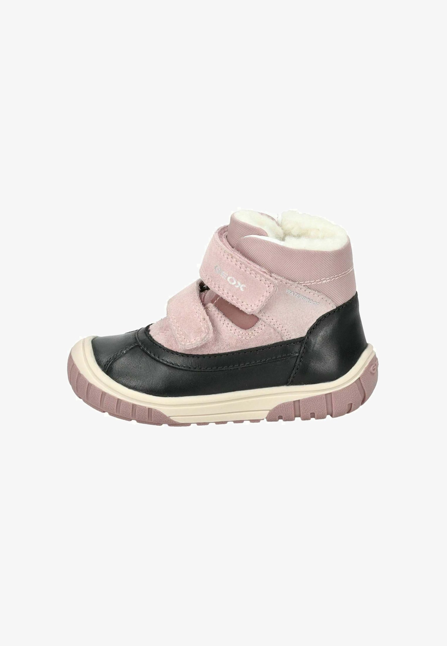 Geox B OMAR WPF - Winterlaarzen - zwart roze c
