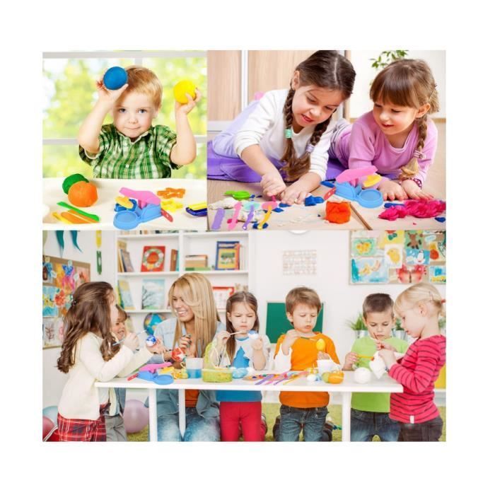 22 Pièces Outils de Pâte À Modeler Moules Kit, Enfants Jouets Outils de Pâte à Modeler, Outils de Pâte à Modeler,(Couleur Aléatoire)