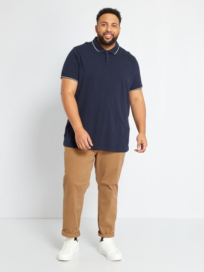 Katoenen polo - BLAUW