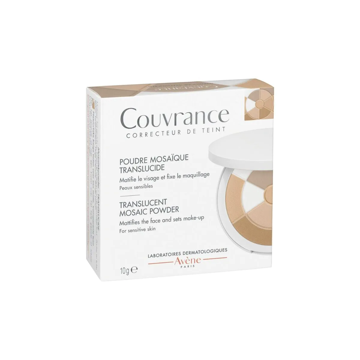 Avène Couvrance Transparentny puder mozaikowy
