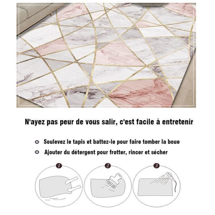Alfombra para salón GOGLOVING, estilo europeo y americano, estampada - Estilo O - 120x160cm