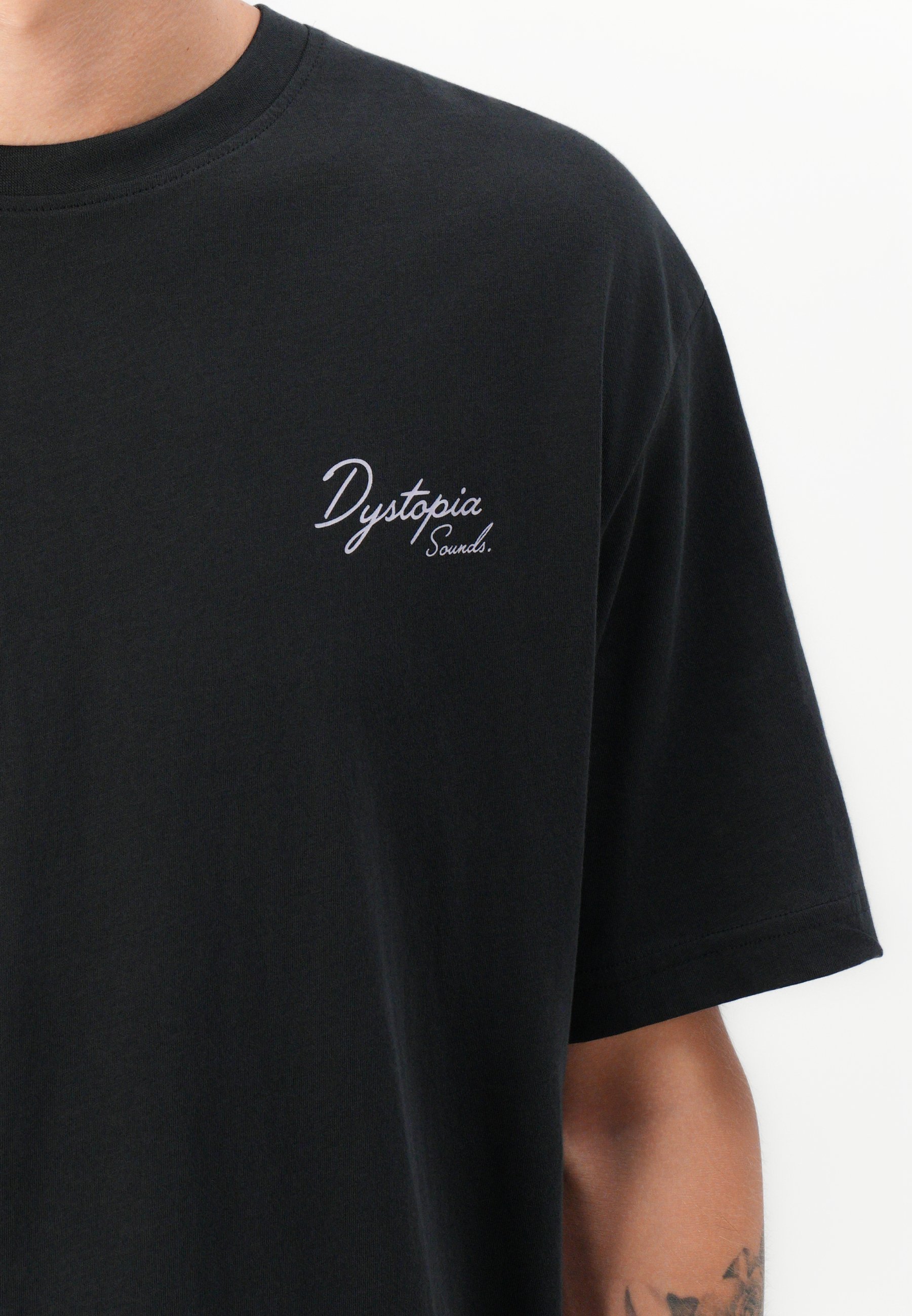 Only & Sons ONSFRED DYSTOPIA T-shirt - T-shirt met print - gitzwart