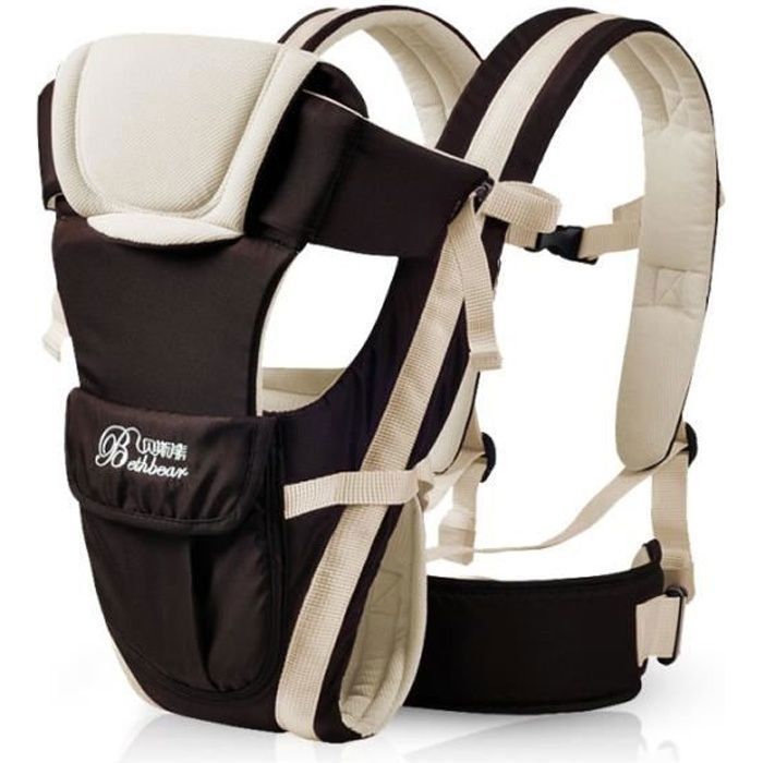 CODREAM Ergonomische Babytrage – Babytrage – Schwarz – Von 0 bis 36 Monaten – Bis zu 30 kg