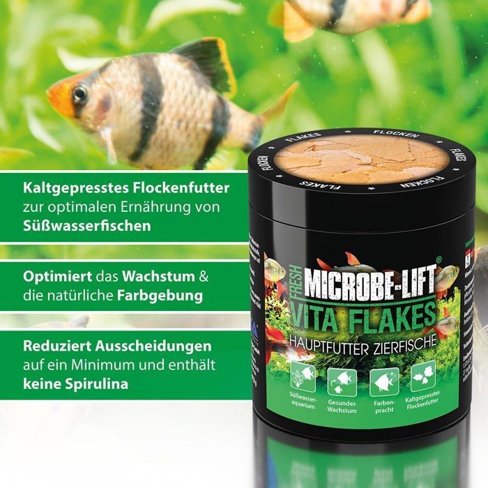 Microbe-Lift Vita Flakes VFS250G - Fischfutterflocken 30g
