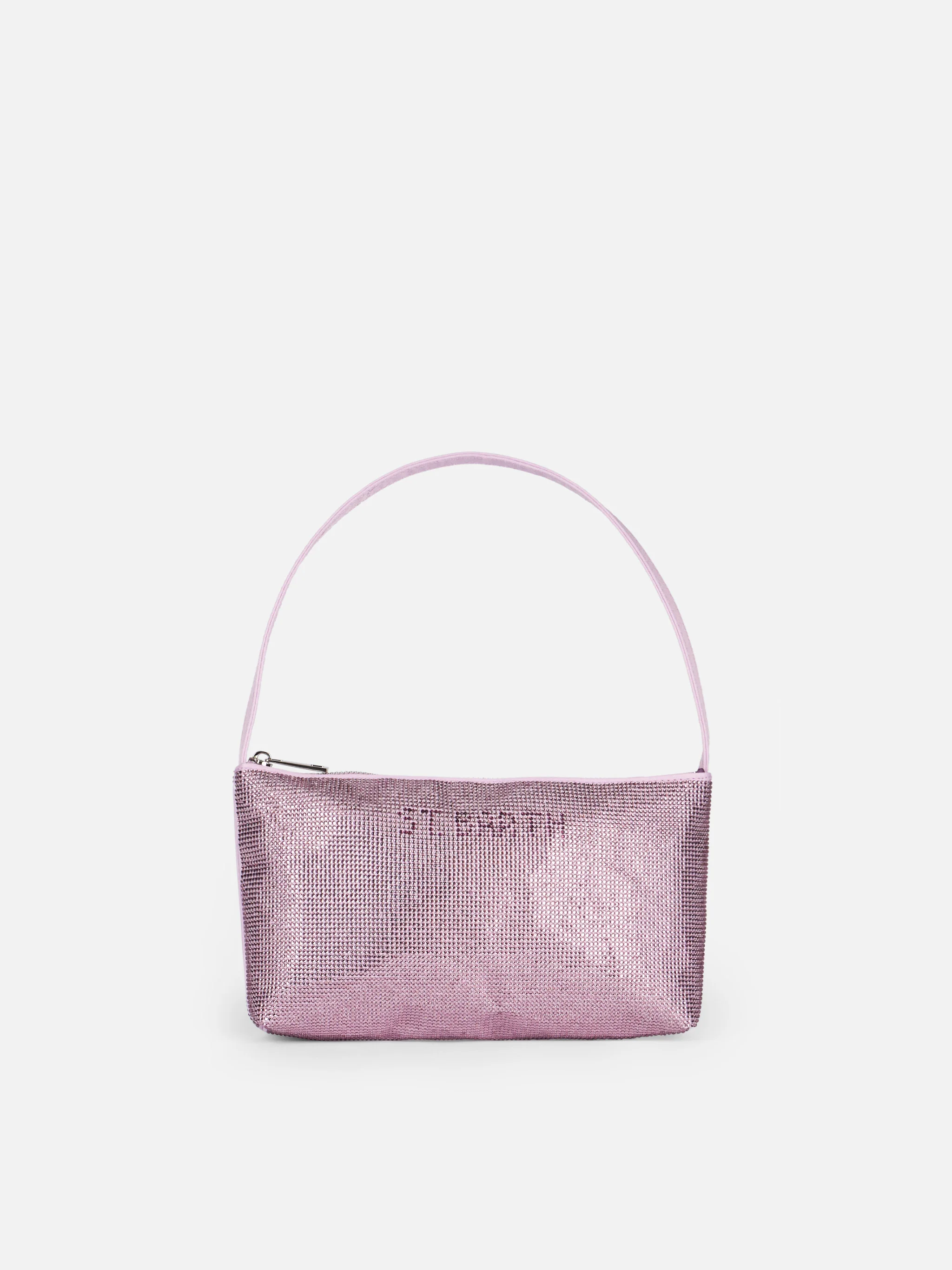 Mini-Tasche mit lila Strasssteinen