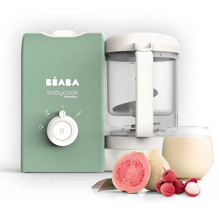 BEABA, Babycook Express, baby food maker, 4-in-1 blender-cooker, sage green