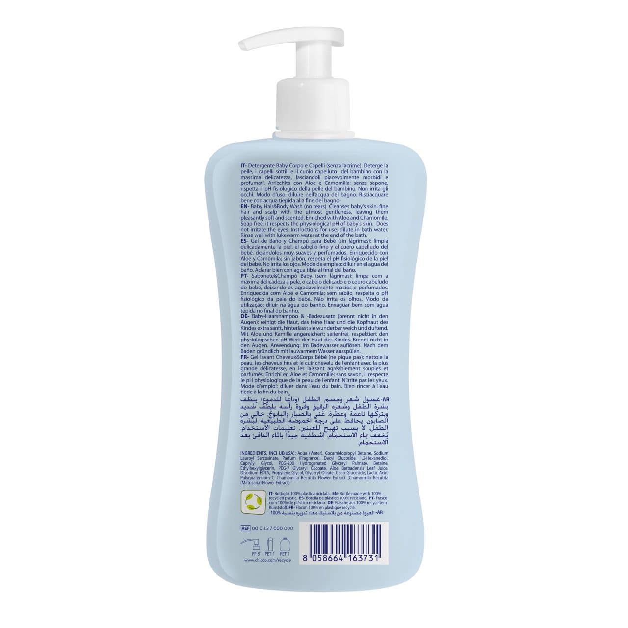 Τζελ και Σαμπουάν Natural Sensation - 500ml