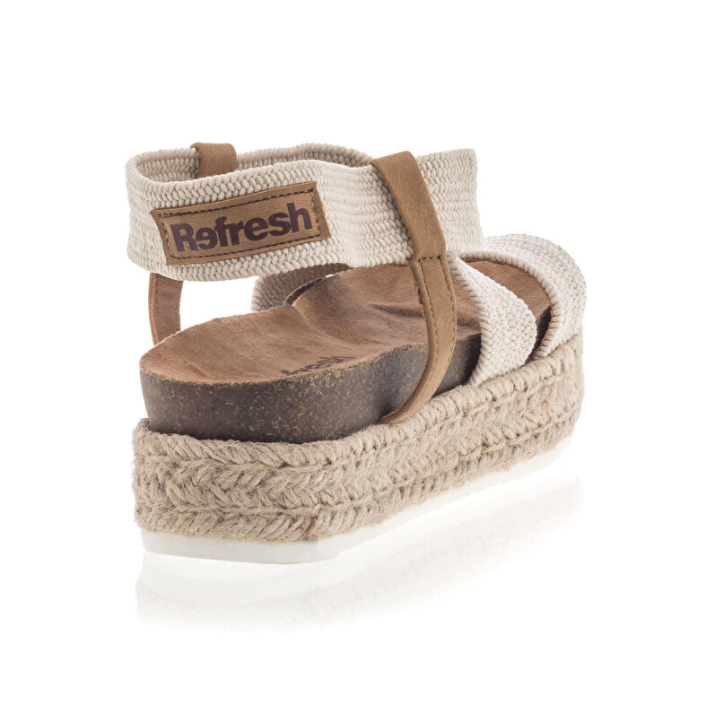 Beige sandaler / sko med åpen tå til dame