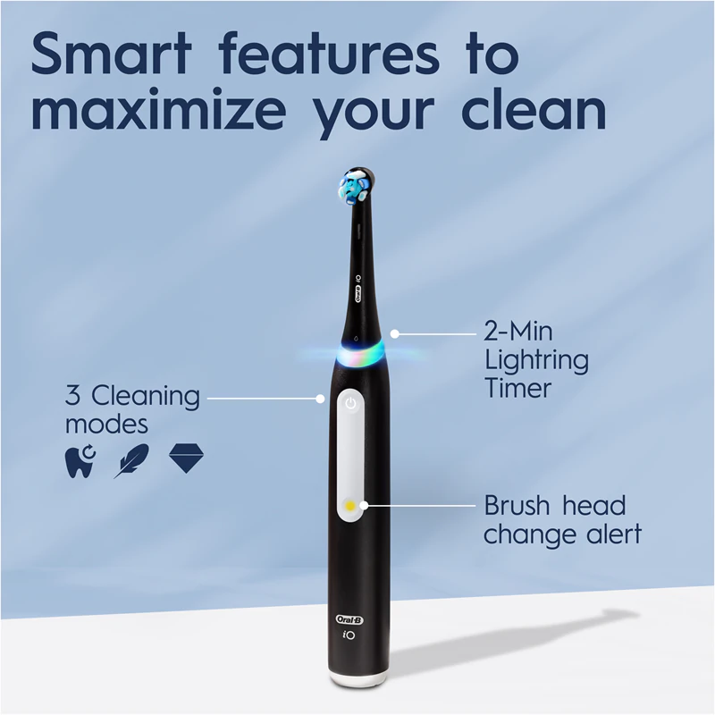 Escova de dentes elétrica Oral-B iO White Clean com estojo de carregamento
