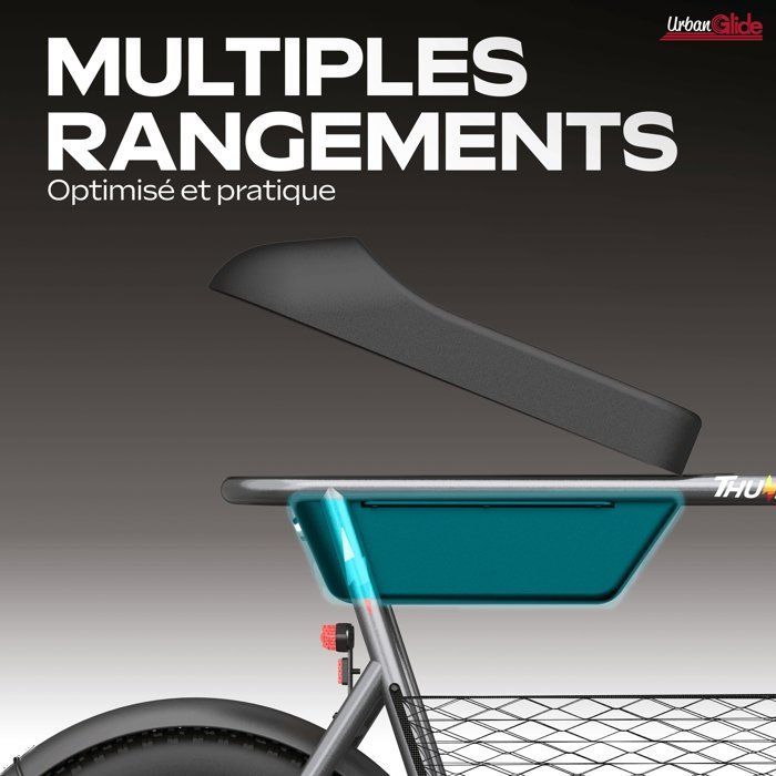 Bicicletta elettrica senza pedali - URBANGLIDE - Thunder 160 - Autonomia di 30 km - Velocità di 25 km/h - Freni a disco