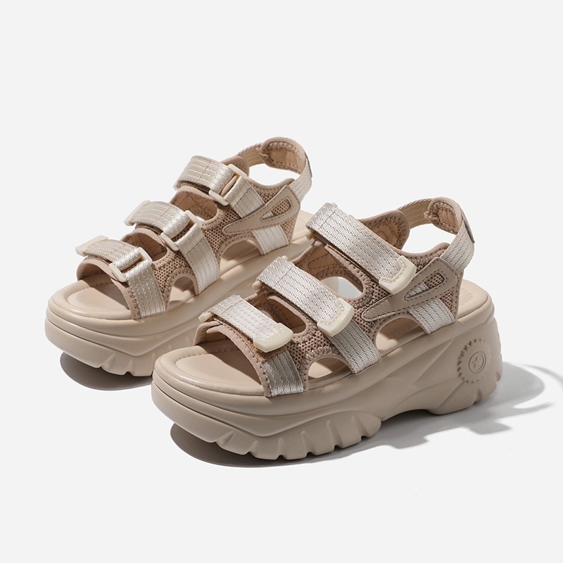 Chaussures d'été pour femmes 2021, sandales à plateforme, semelle épaisse, confortables pour la marche