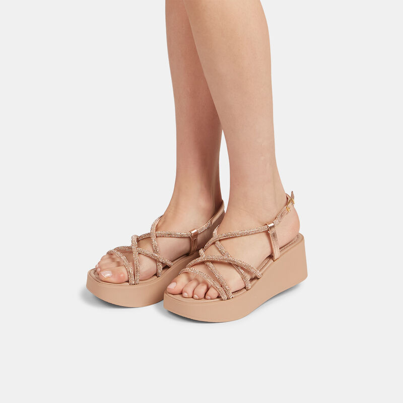 BATA dames sandaal met sleehak van 6 cm