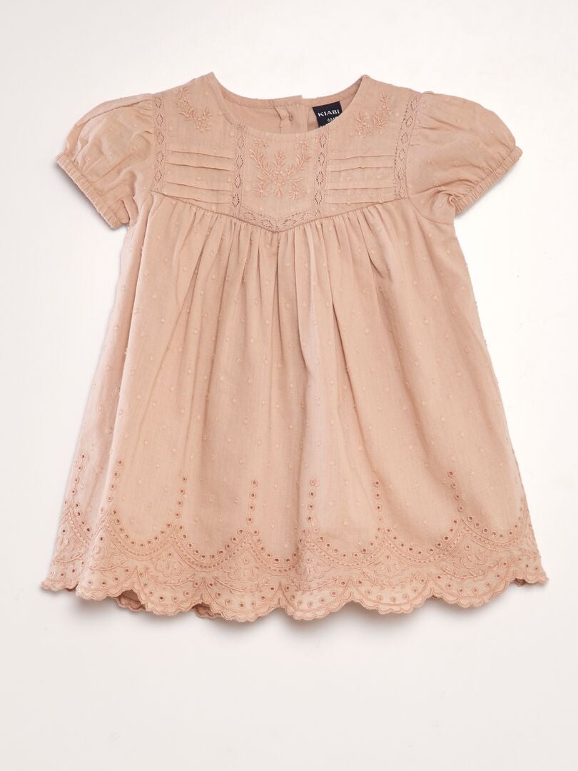 Blouse van katoenen voile - ROZE